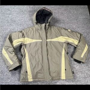 Roxy Endurance Series Jacket Coat Womens Medium Green Snow Boarding Hooded